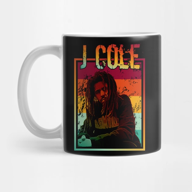 J Cole | retro poster by Aloenalone